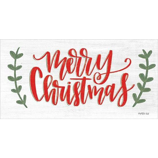 Penny Lane Publishing Merry Christmas By Imperfect Dust Art Print - 9 X 18