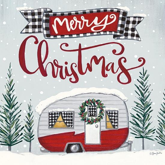 Merry Christmas Camper By Sara Baker Art Print - 12 X 12-Penny Lane Publishing-The Village Merchant