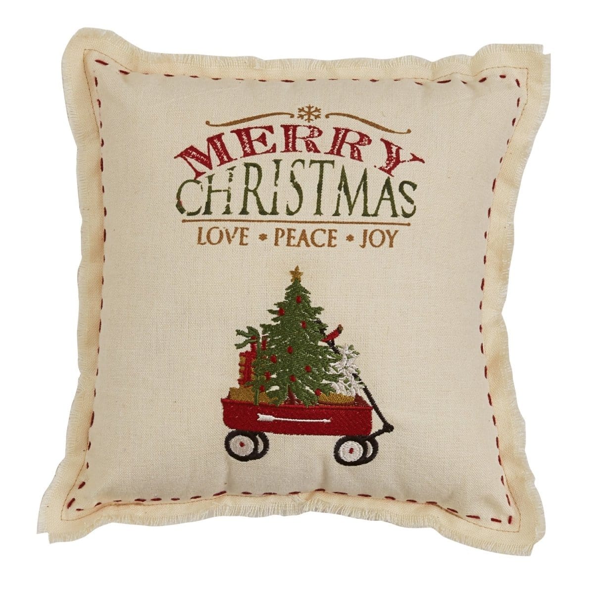 Merry Christmas pillow 10" x 10" Square-Park Designs-The Village Merchant