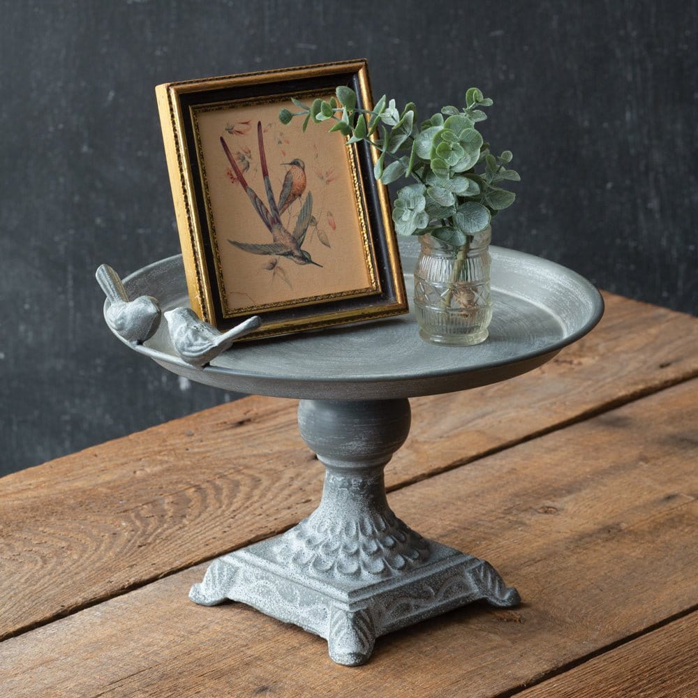 Metal &amp; Cast Iron Two Birds Stand For Display &amp; Serving-CTW Home-The Village Merchant