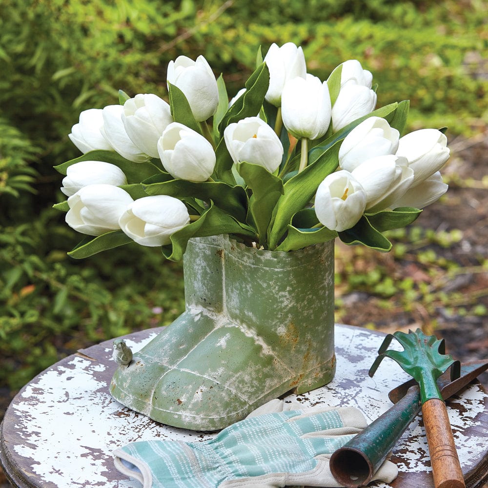 Metal Garden Boots Planter