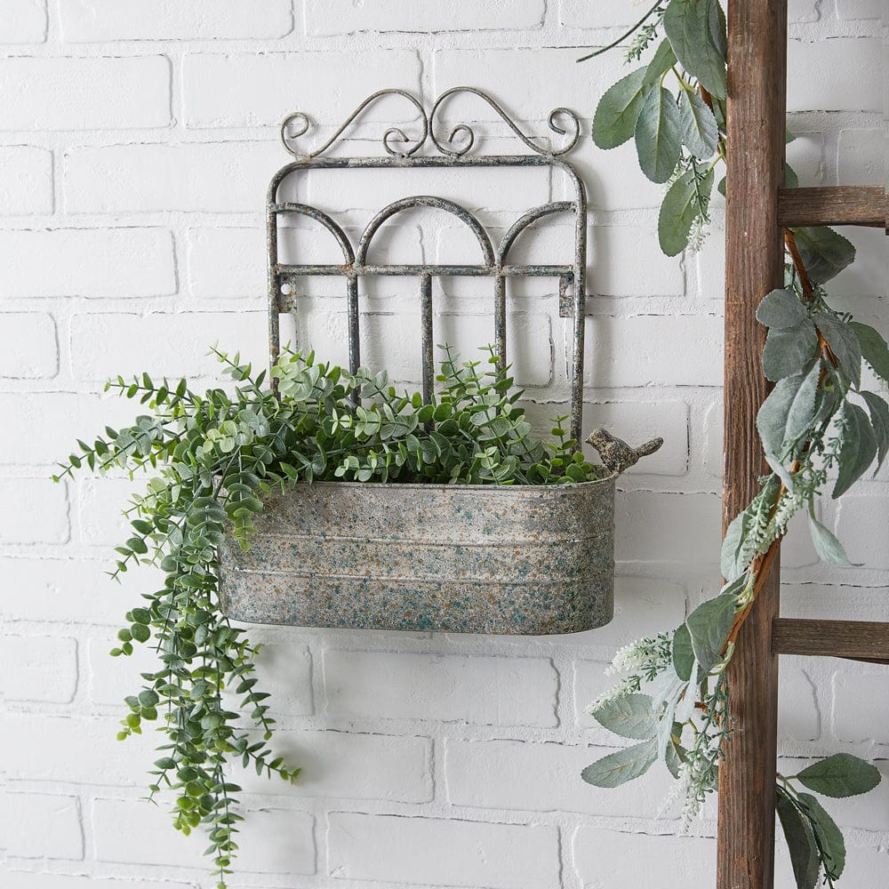 Metal Garden Fence Wall Planter