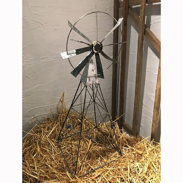 Metal Small Windmill On Stand-Pine Creek-The Village Merchant