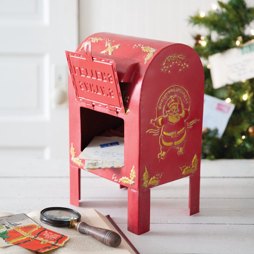 Metal Tabletop Santa&#39;s Letters Box