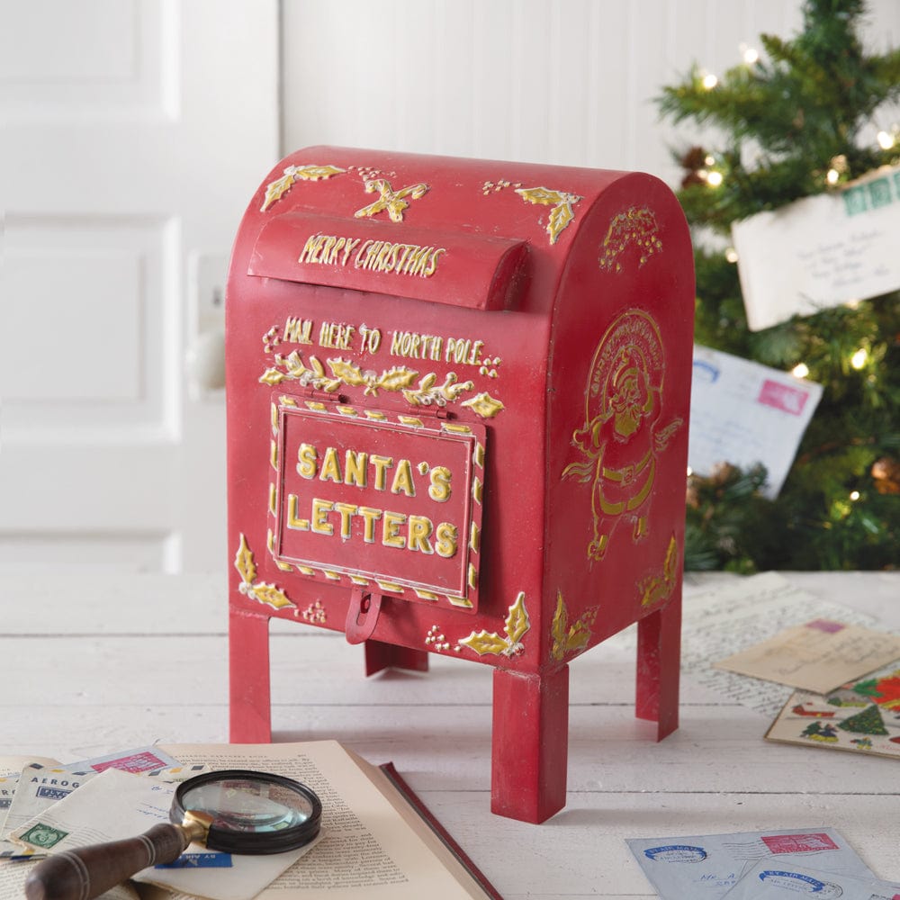 Metal Tabletop Santa&#39;s Letters Box