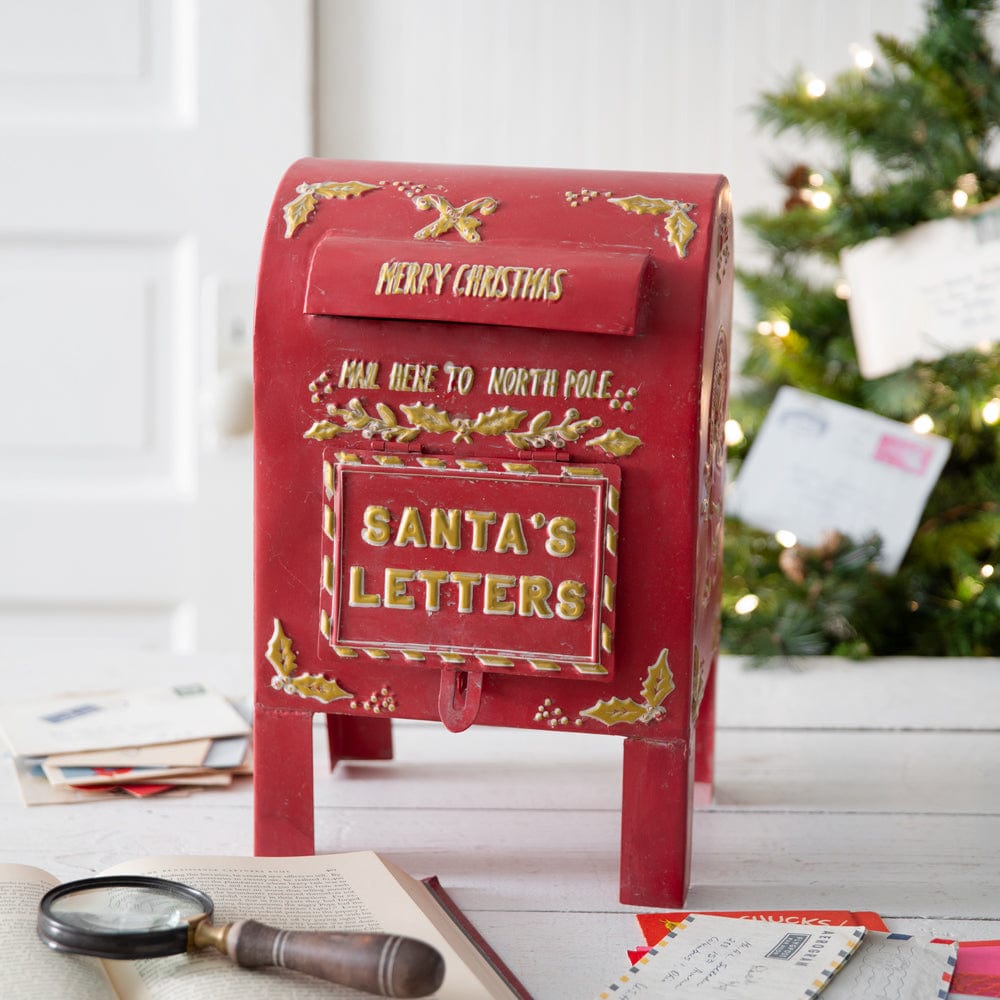 Metal Tabletop Santa&#39;s Letters Box