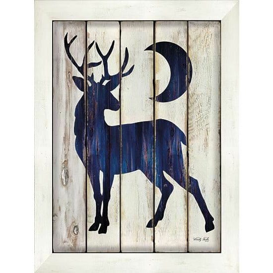 Penny Lane Publishing Midnight Blue Deer II By Cindy Jacobs Art Print - 12 X 16