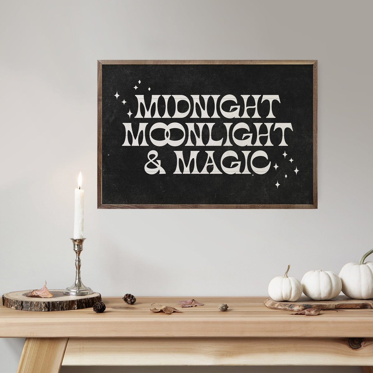 Kendrick Home Walnut Frames Midnight Moonlight And Magic Black