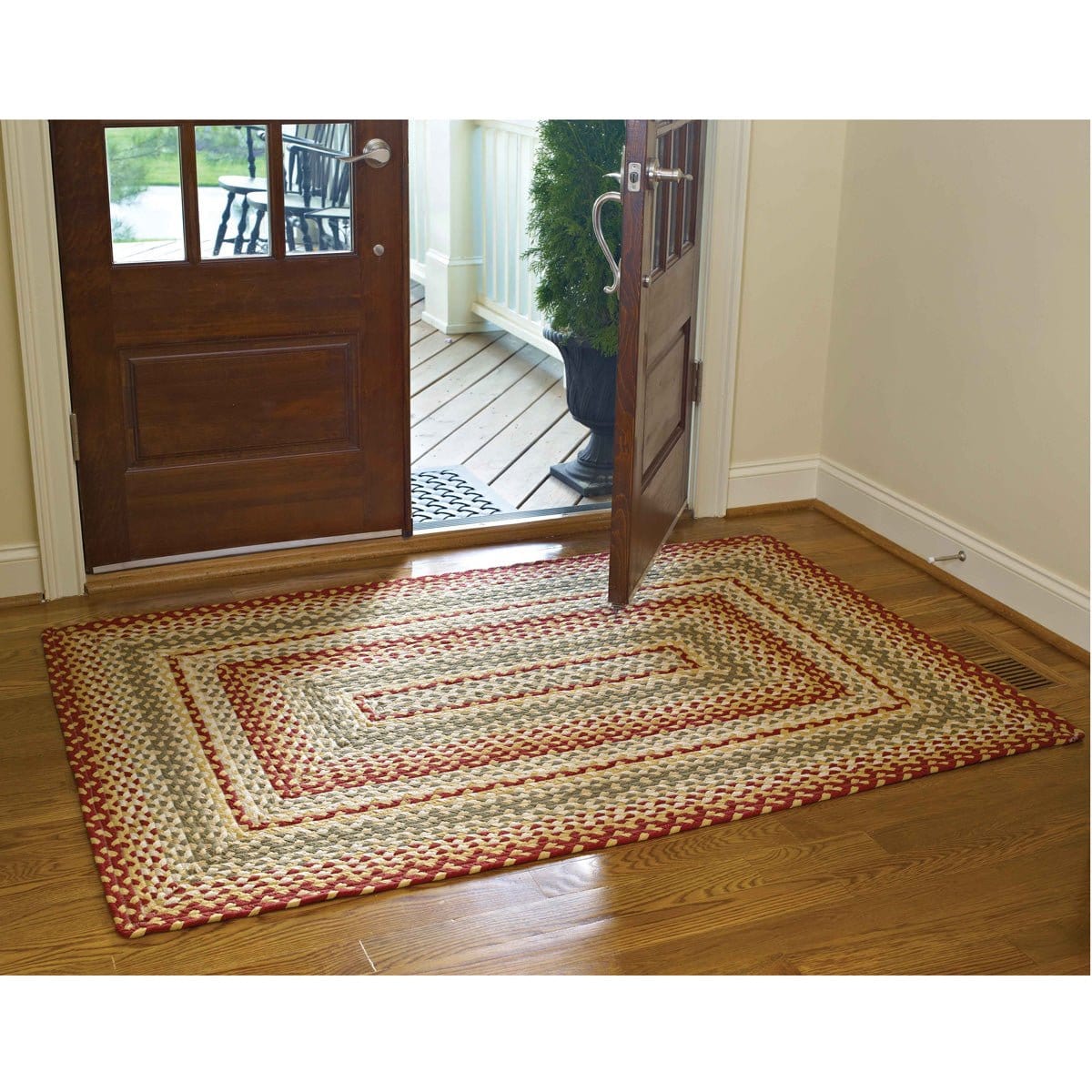 Mill Village Braided Rug 48" x 72" Rectangle-Park Designs-The Village Merchant