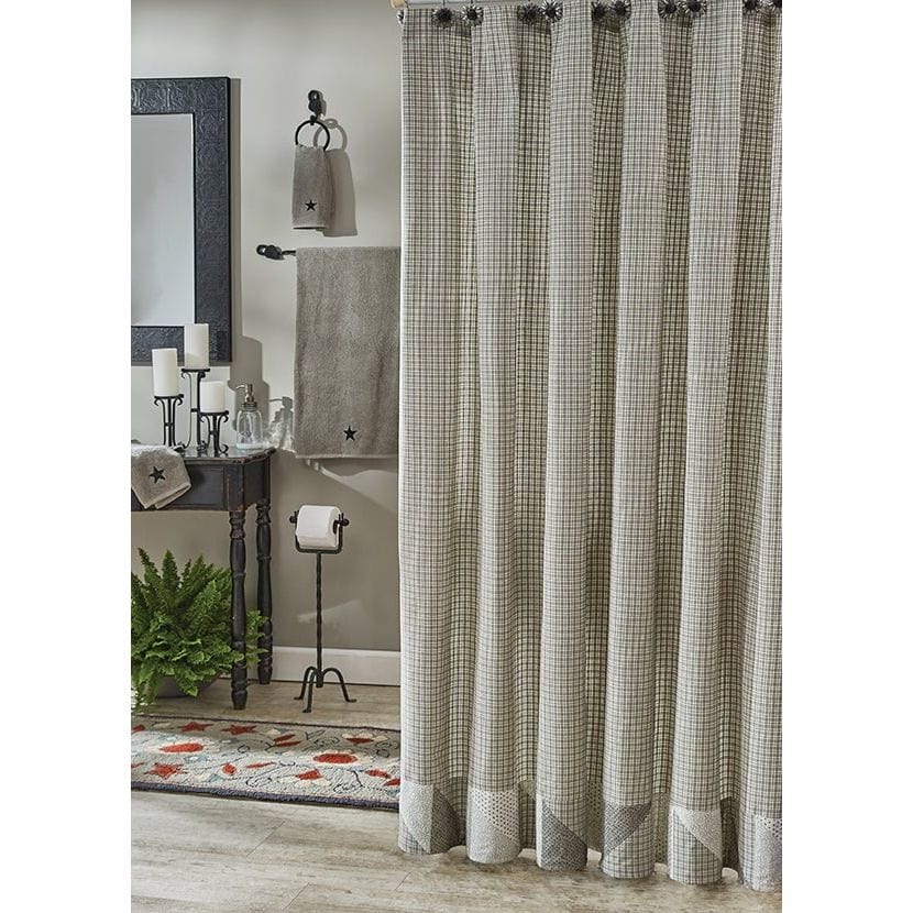Millstone Patch Shower Curtain-Park Designs-The Village Merchant