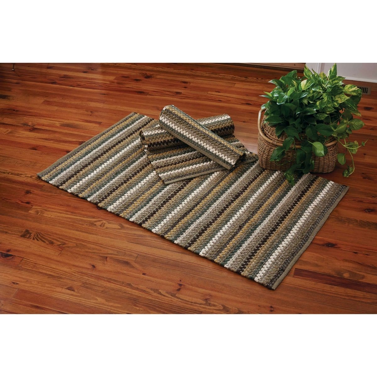 Mineral Stripe Rag Rug 24" x 38" Rectangle-Park Designs-The Village Merchant