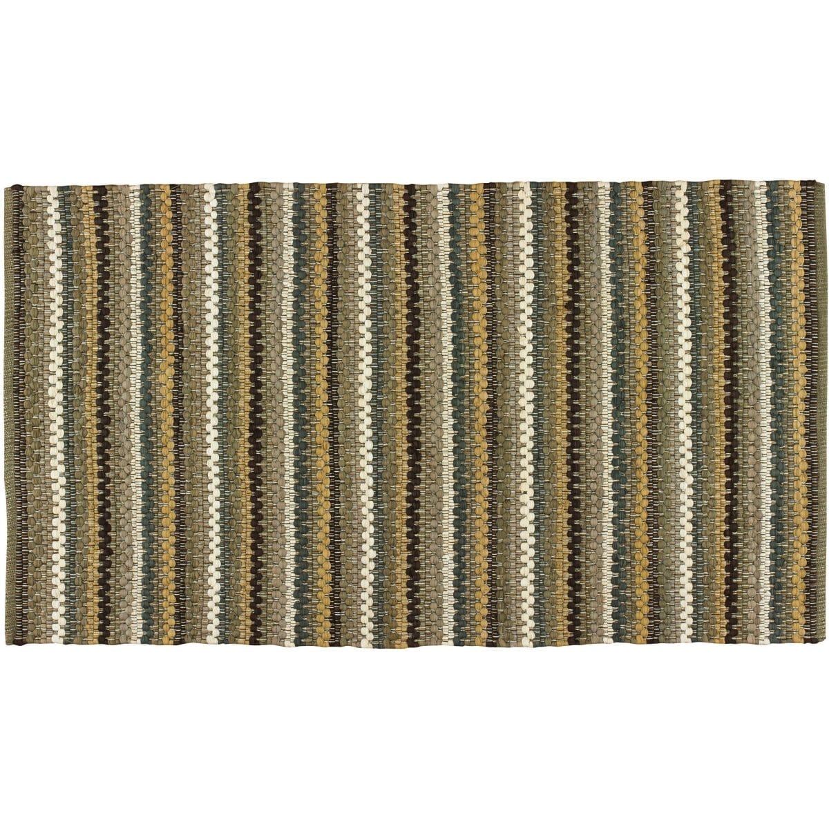 Mineral Stripe Rag Rug 36&quot; x 60&quot; Rectangle-Park Designs-The Village Merchant