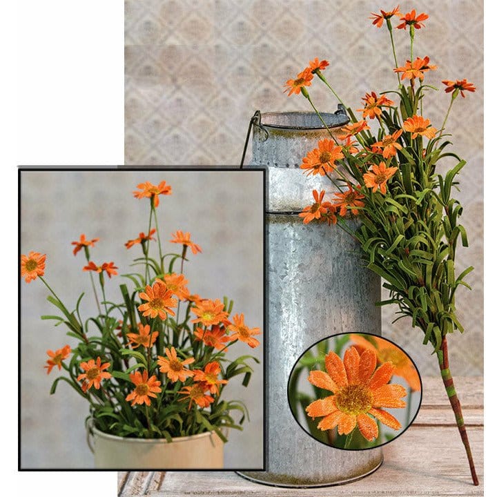 Mini Mountain Daisy Orange bush 18" High-Craft Wholesalers-The Village Merchant