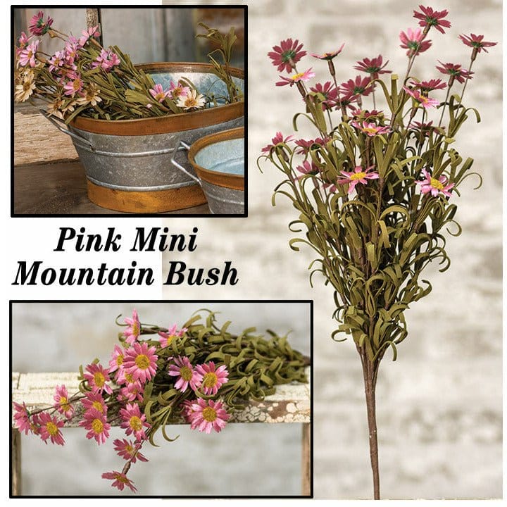 Mini Mountain Daisy Pink Bush 18" High-Craft Wholesalers-The Village Merchant