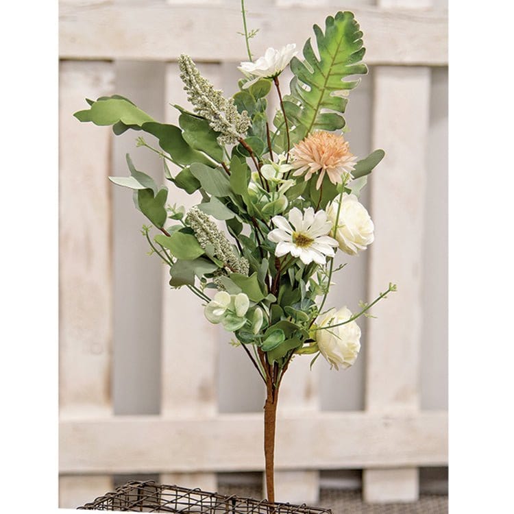 Mixed Antique Daisy & Rose Pick / Spray 22" High-Craft Wholesalers-The Village Merchant