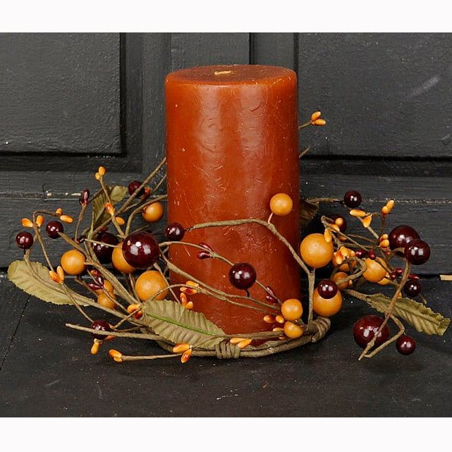 Mixed Berry - Apple Pie Candle Ring / Wreath 3.5&quot; Inner Diameter-Impressive Enterprises-The Village Merchant