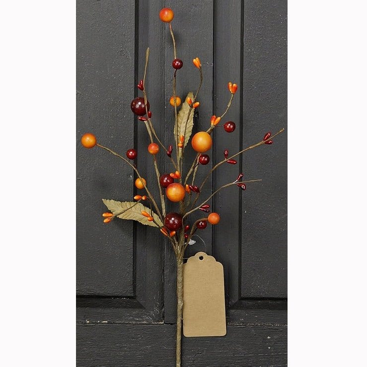 Mixed Berry - Red &amp; Orange Pick / Spray 14&quot; High-Impressive Enterprises-The Village Merchant