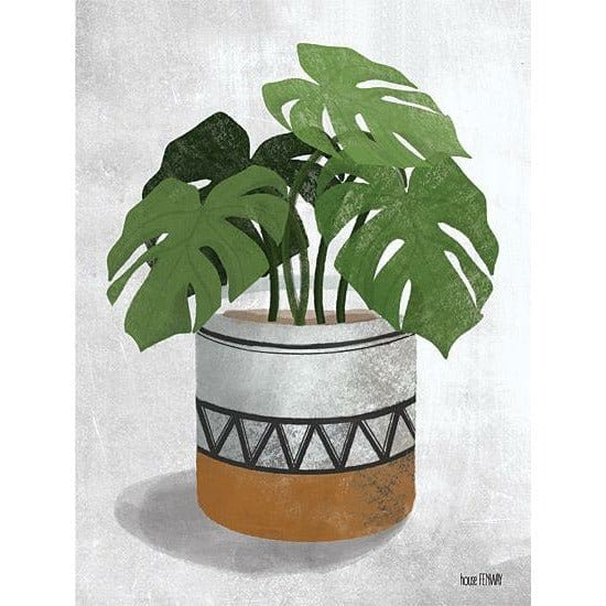 Monstera Plant By House Fenway Art Print - 12 X 16-Penny Lane Publishing-The Village Merchant