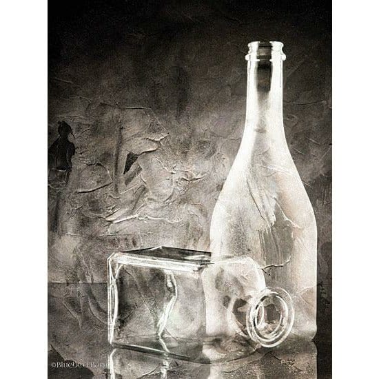 Moody Gray Glassware Still Life By Bluebird Barn Art Print - 12 X 16-Penny Lane Publishing-The Village Merchant