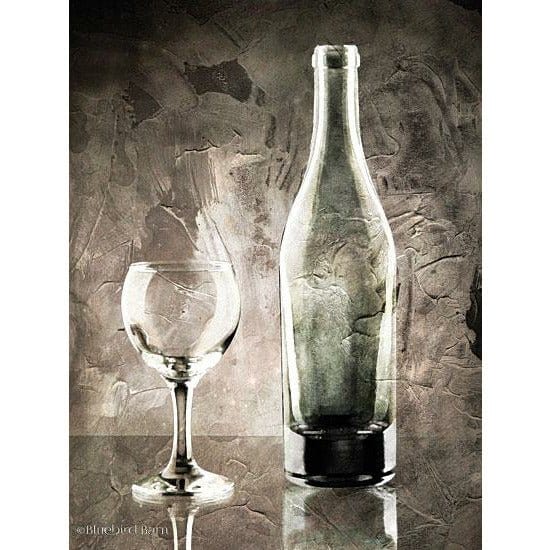 Moody Gray Wine Still Life By Bluebird Barn Art Print - 12 X 16-Penny Lane Publishing-The Village Merchant