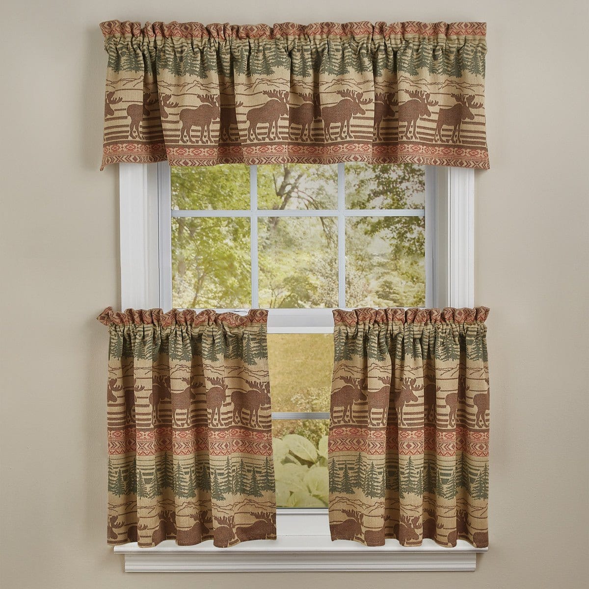 Moose Jacquard Valance Unlined-Park Designs-The Village Merchant