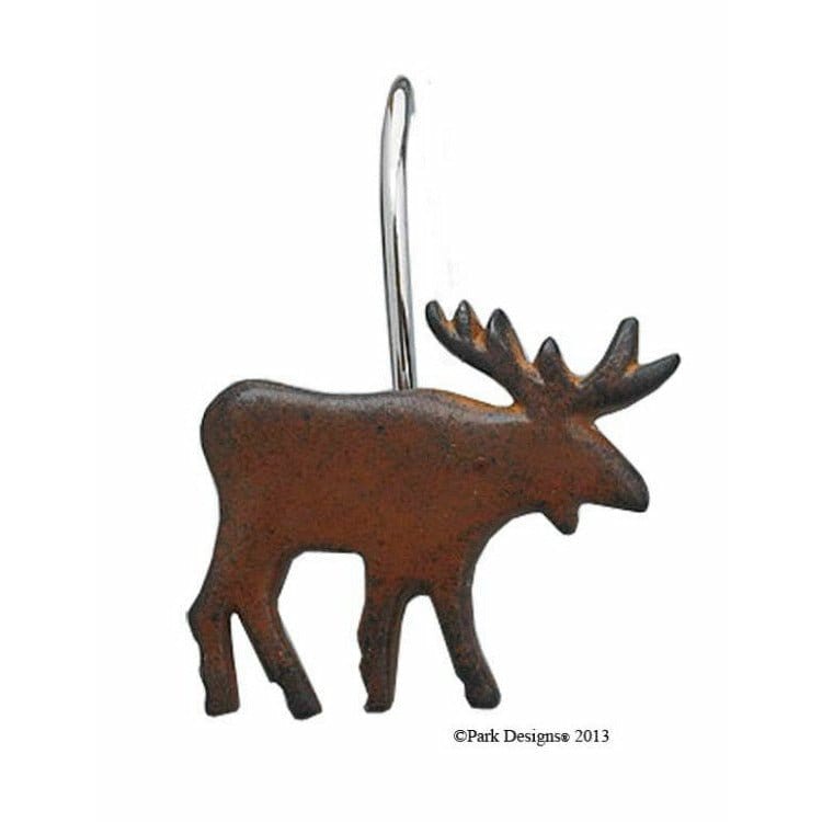 Moose Shower Curtain Hooks Set of 12-Park Designs-The Village Merchant