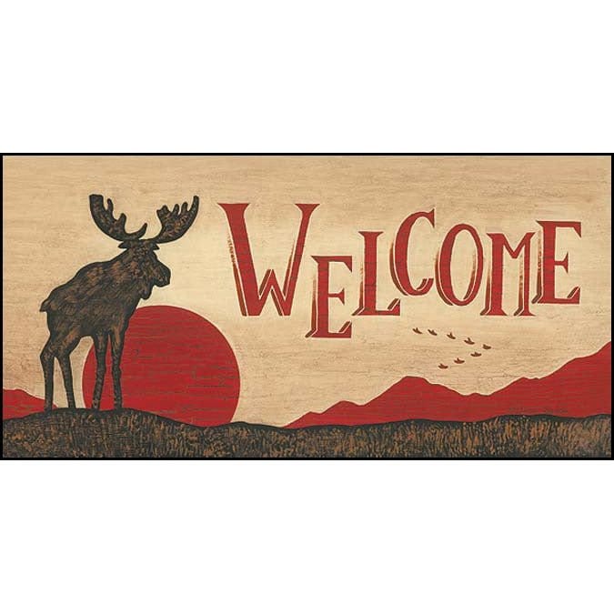 Moose Welcome By Becca Barton Art Print - 10 X 20-Penny Lane Publishing-The Village Merchant