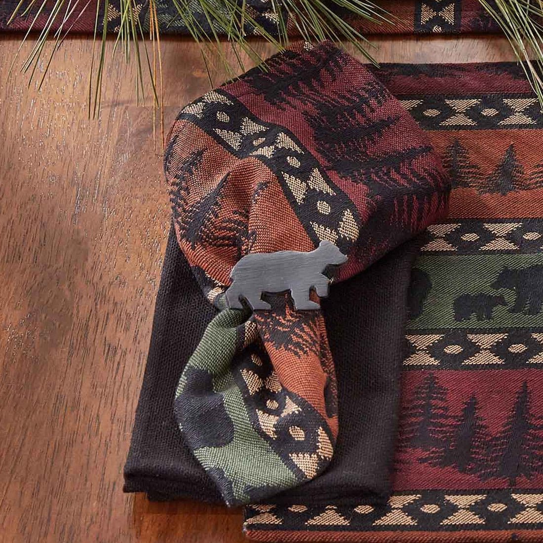 Park Designs Mountain Bear Napkin Set of 2
