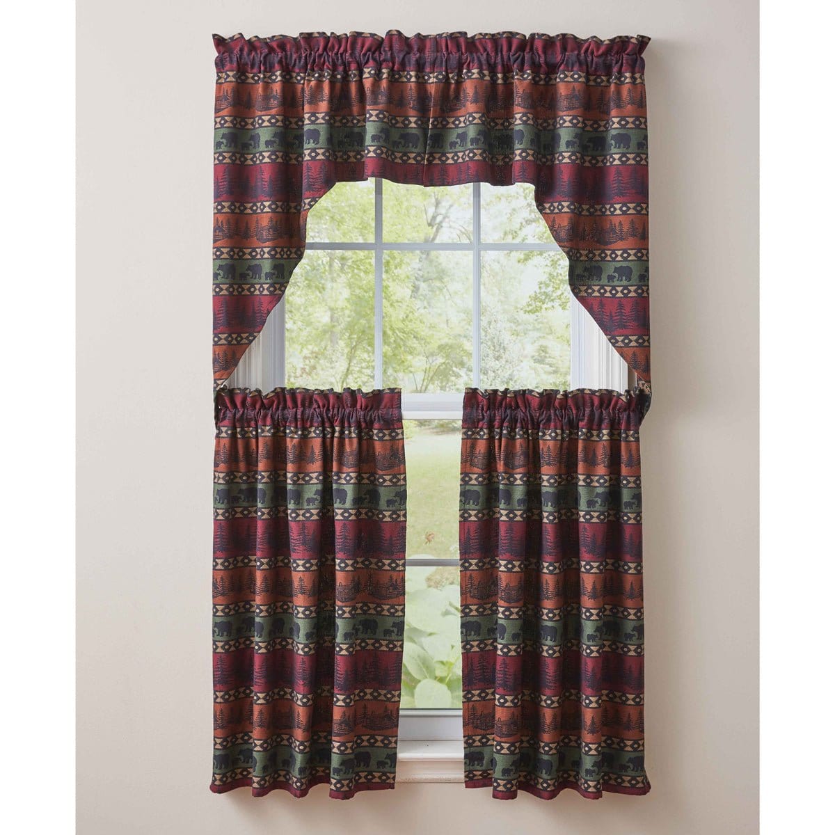 Mountain Bear Swag Pair 36' Long Unlined-Park Designs-The Village Merchant