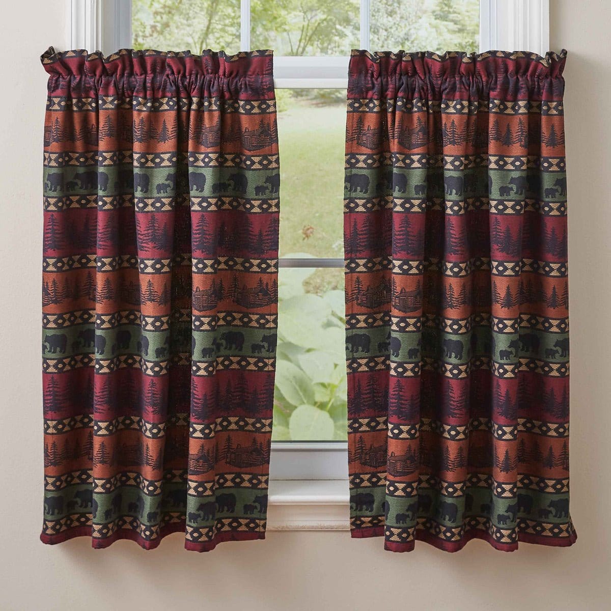 Mountain Bear Tier Pair 36" Long Unlined-Park Designs-The Village Merchant