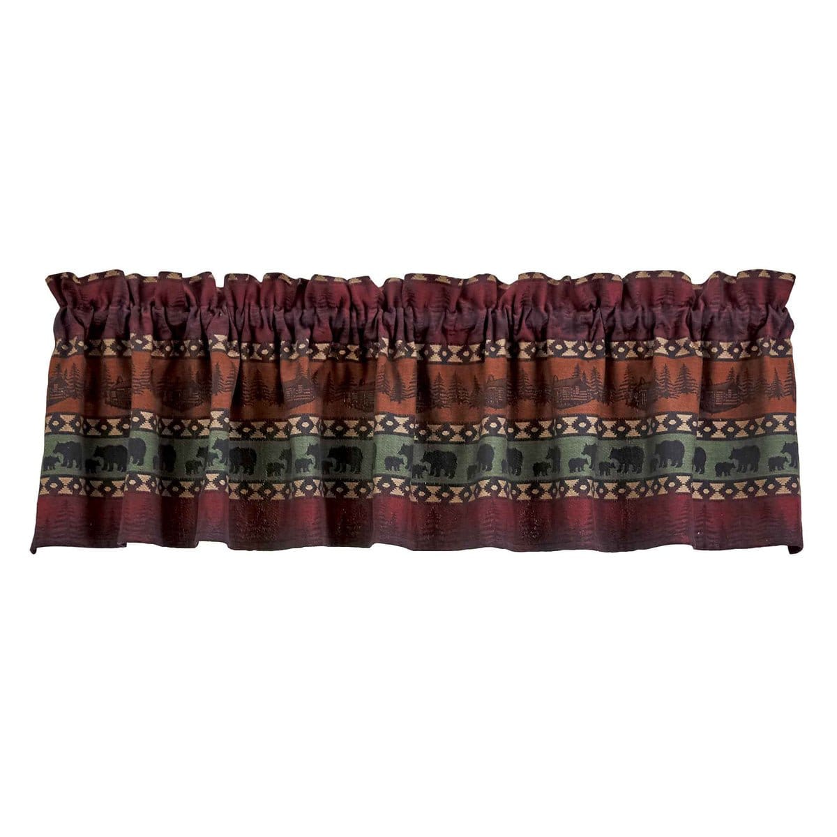 Mountain Bear Valance Unlined-Park Designs-The Village Merchant