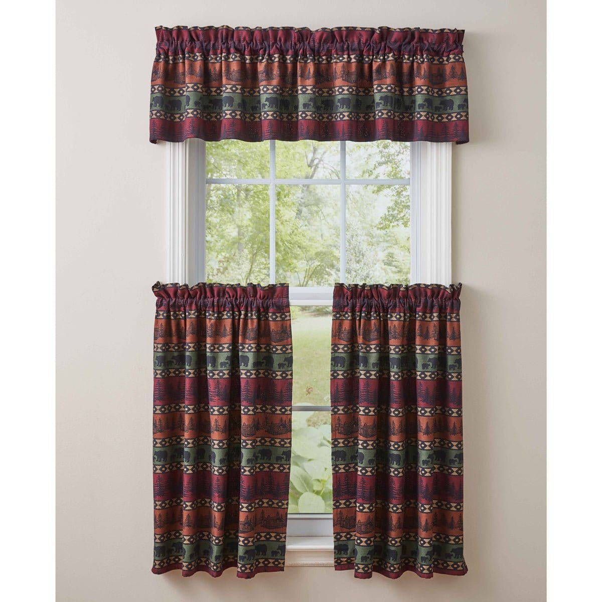 Mountain Bear Valance Unlined-Park Designs-The Village Merchant