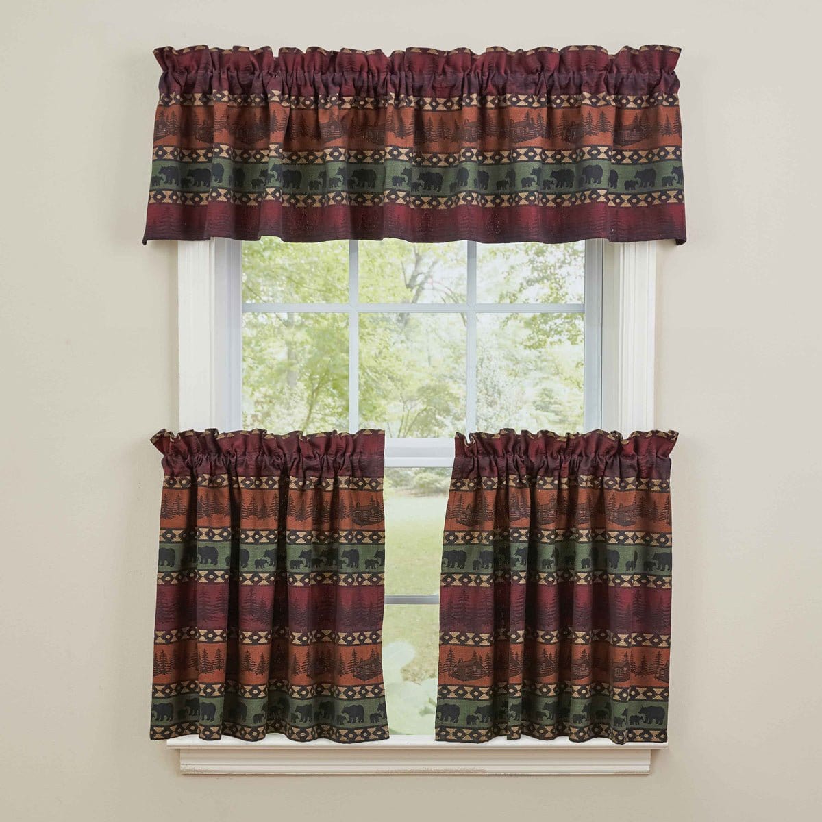 Mountain Bear Valance Unlined-Park Designs-The Village Merchant