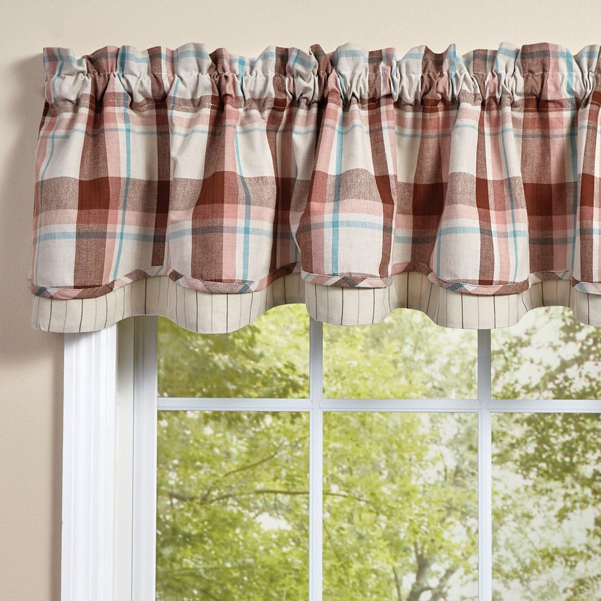 Mountbatten Layered Valance Lined-Park Designs-The Village Merchant
