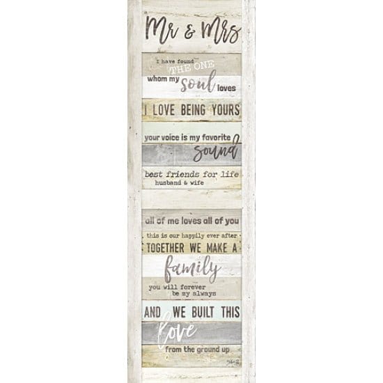 Mr. And Mrs. By Marla Rae Art Print - 8 X 24-Penny Lane Publishing-The Village Merchant