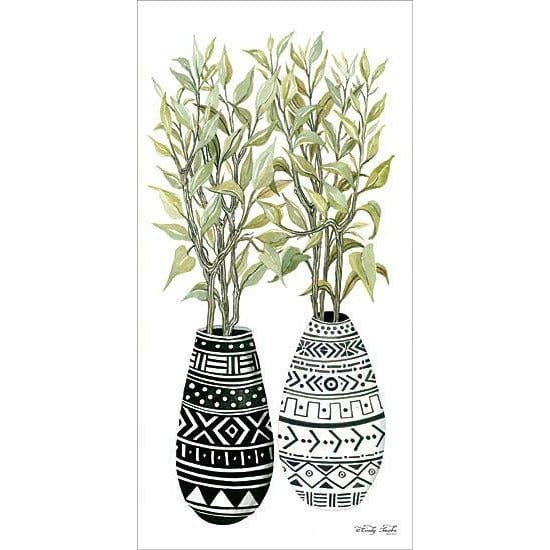 Penny Lane Publishing Mud Cloth Vase III By Cindy Jacobs Art Print - 12 X 24