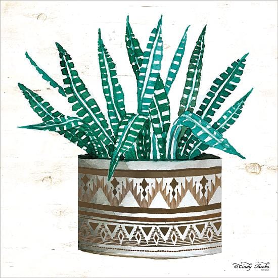 Mud Cloth Vase V By Cindy Jacobs Art Print - 12 X 12-Penny Lane Publishing-The Village Merchant