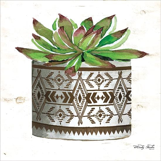Penny Lane Publishing Mud Cloth Vase Vi By Cindy Jacobs Art Print - 12 X 12