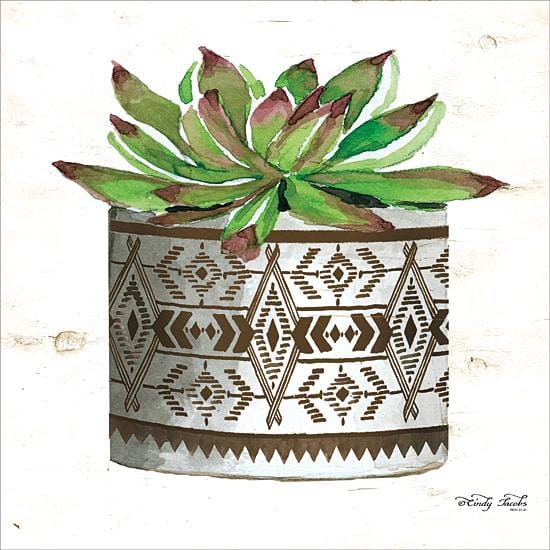 Mud Cloth Vase Vi By Cindy Jacobs Art Print - 12 X 12-Penny Lane Publishing-The Village Merchant