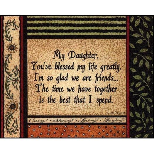 My Daughter By Linda Spivey Art Print - 8 X 10-Penny Lane Publishing-The Village Merchant