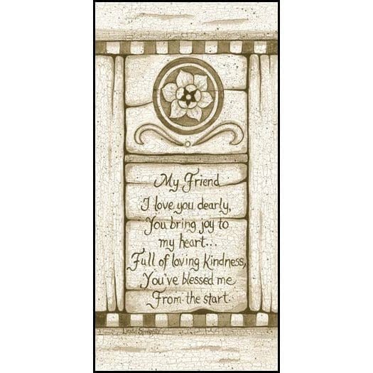 My Friend By Linda Spivey Art Print - 5 X 10-Penny Lane Publishing-The Village Merchant