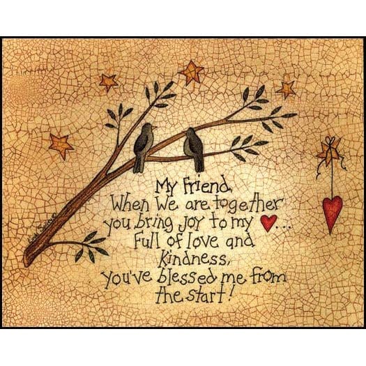Penny Lane Publishing My Friend By Linda Spivey Art Print - 8 X 10
