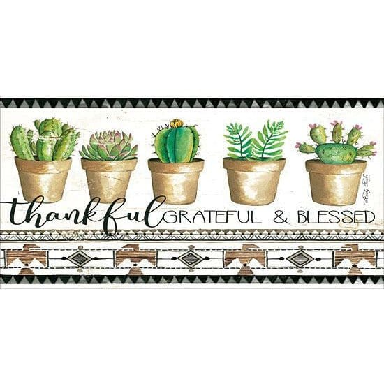 Penny Lane Publishing Native Thankful Grateful By Cindy Jacobs Art Print - 9 X 18