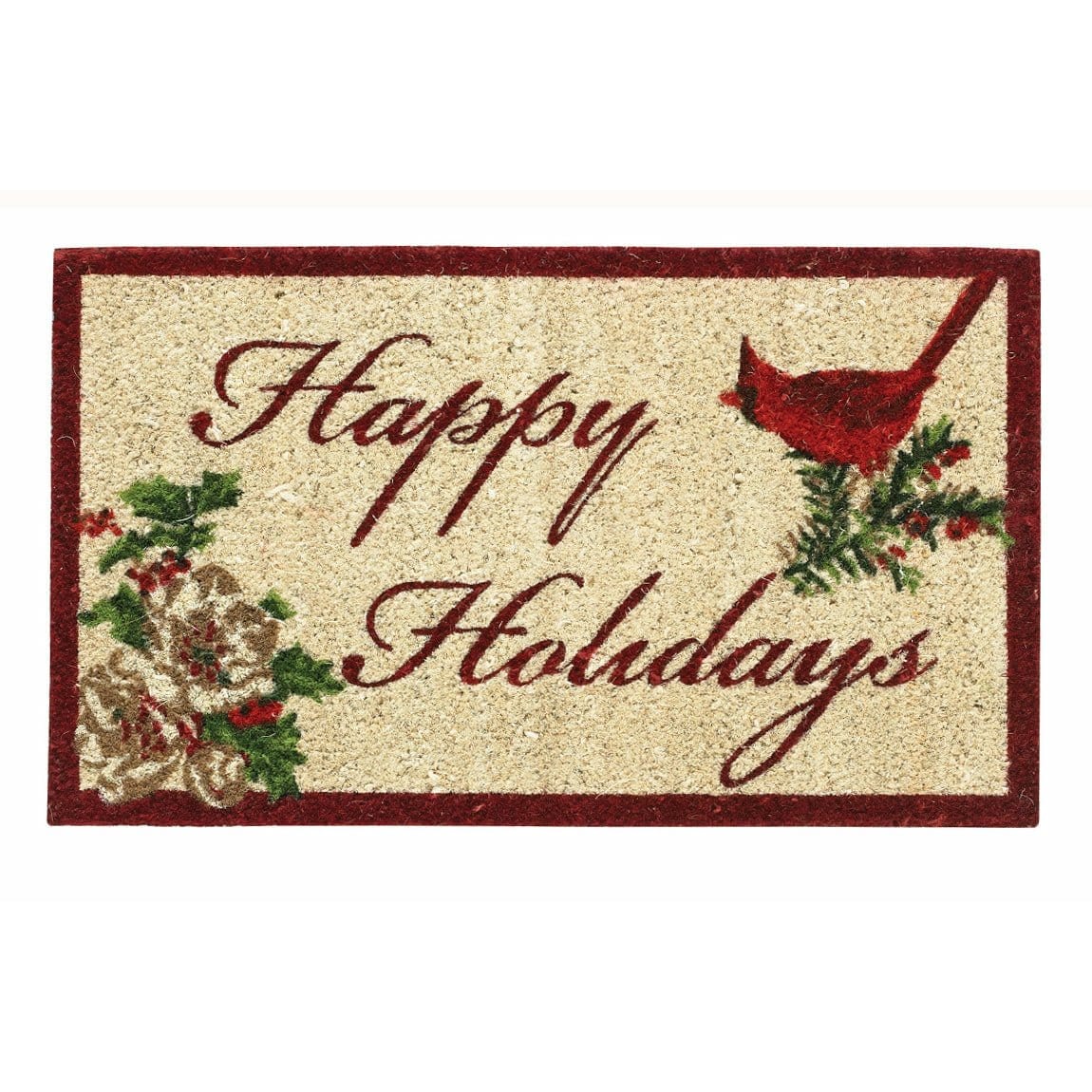 Nature Sings Happy Holidays Doormat-Park Designs-The Village Merchant