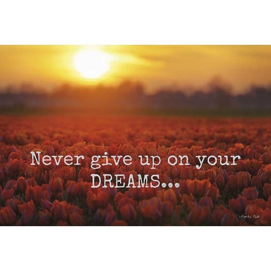 Penny Lane Publishing Never Give Up On Your Dreams By Martin Podt Art Print - 12 X 18