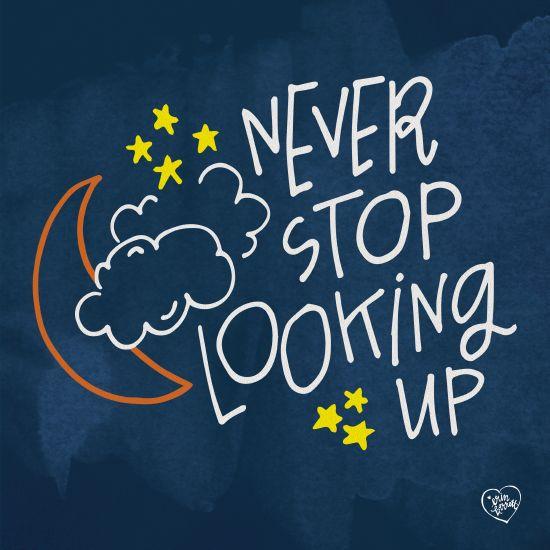 Never Stop Looking Up By Erin Barrett Art Print - 12 X 12-Penny Lane Publishing-The Village Merchant