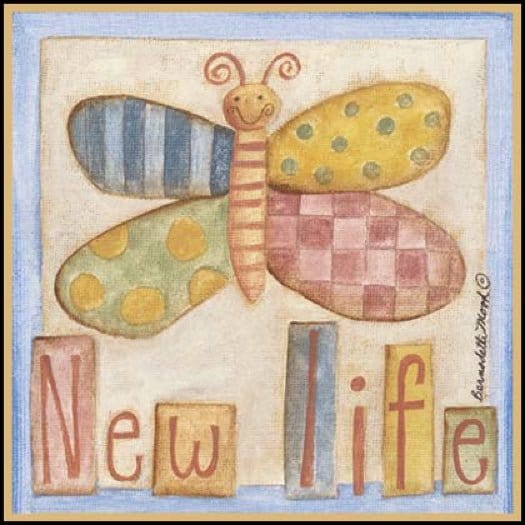 New Life By Bernadette Deming Art Print - 8 X 8-Penny Lane Publishing-The Village Merchant