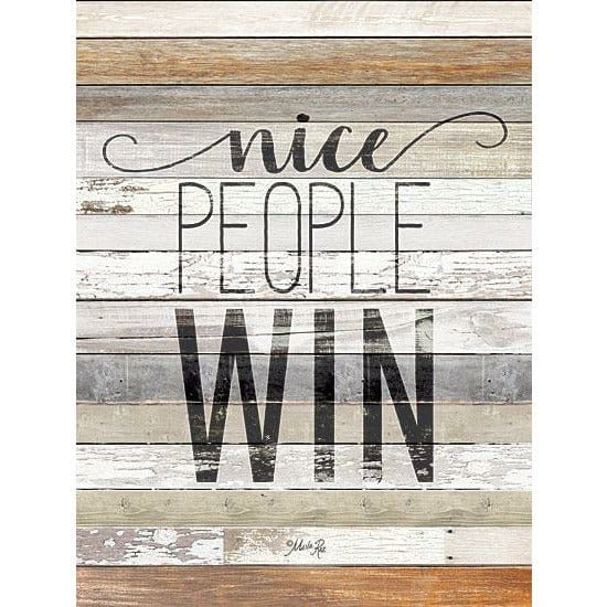 Penny Lane Publishing Nice People Win By Marla Rae Art Print - 12 X 16