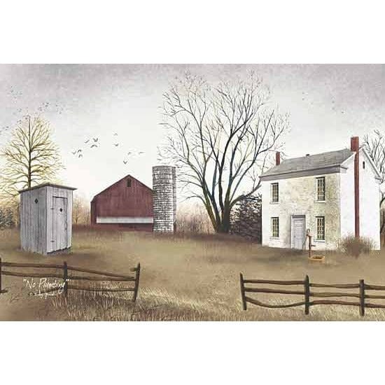 Penny Lane Publishing No Plumbing By Billy Jacobs Art Print - 12 X 18