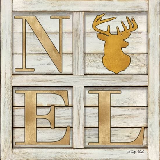 Penny Lane Publishing Noel Deer By Cindy Jacobs Art Print - 12 X 12